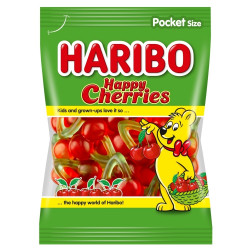 Gumicukor, 100g, Happy Cherries (meggyfürt), Haribo Édességek, kekszek, krékerek, chipsek,magvak Haribo
