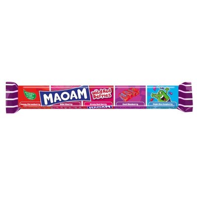 Rágós cukorka, 5x22g, Maoam Olvadós cukor Wild Red Berries Haribo