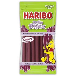 Gumicukor, 80g, Balla Stixx Cherry, Haribo Édességek, kekszek, krékerek, chipsek,magvak Haribo