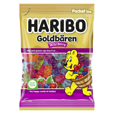 Gumicukor, 80g, Goldbären Wild Berry, Haribo