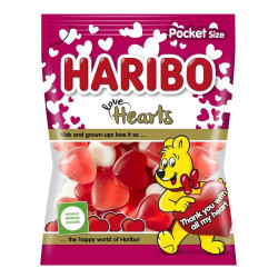 Gumicukor, 80g, Love Hearts (Szivek), Haribo Édességek, kekszek, krékerek, chipsek,magvak Haribo