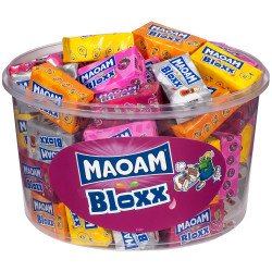Olvadós rágó 1100 g, Maoam Bloxx Kördoboz, Haribo Édességek, kekszek, krékerek, chipsek,magvak Haribo