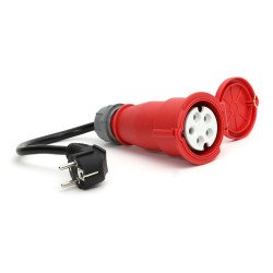 Elektromosautó-töltő hordozható AC Type 2, 8A/10A/13A/16A, 11kW, 5 m,Platinet fekete