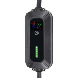 Elektromosautó-töltő hordozható AC Type 2, 8A/10A/13A/16A, 11kW, 5 m,Platinet fekete