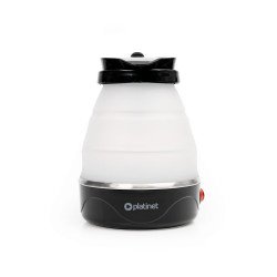 Vízforraló 0,6 l, összecsukható szilikon, Platinet fekete
