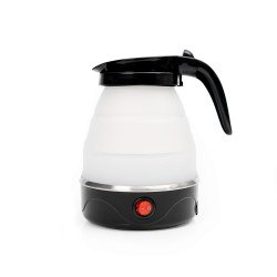 Vízforraló 0,6 l, összecsukható szilikon, Platinet fekete